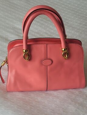 Tod's "Sella" Leather Bowler Satcel